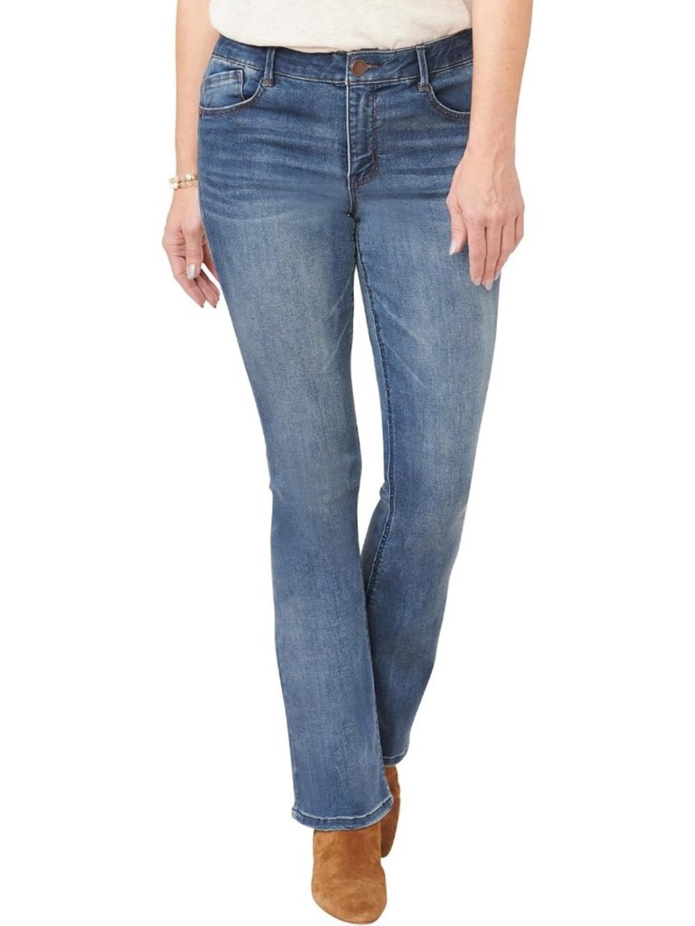 Ab"solution High Rise Itty Bitty Boot Glider Jeans